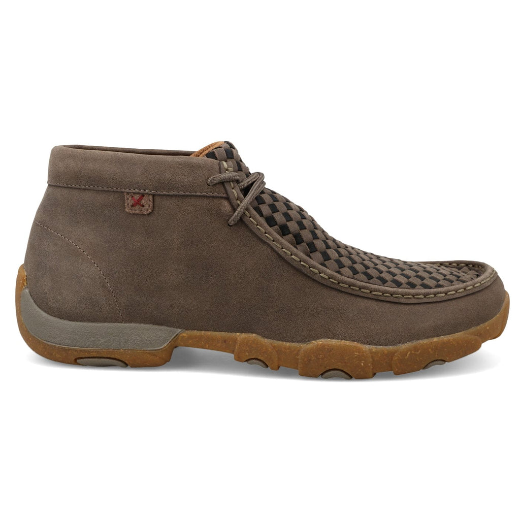 TWISTED X BOOTS Shoes Twisted X Men's Taupe Grey & Black Chukka Driving Moc Shoe MDM0097