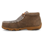 TWISTED X BOOTS Shoes Twisted X Women's Bomber & Nude Print Chukka Driving Moc Work Shoe WDMXN03