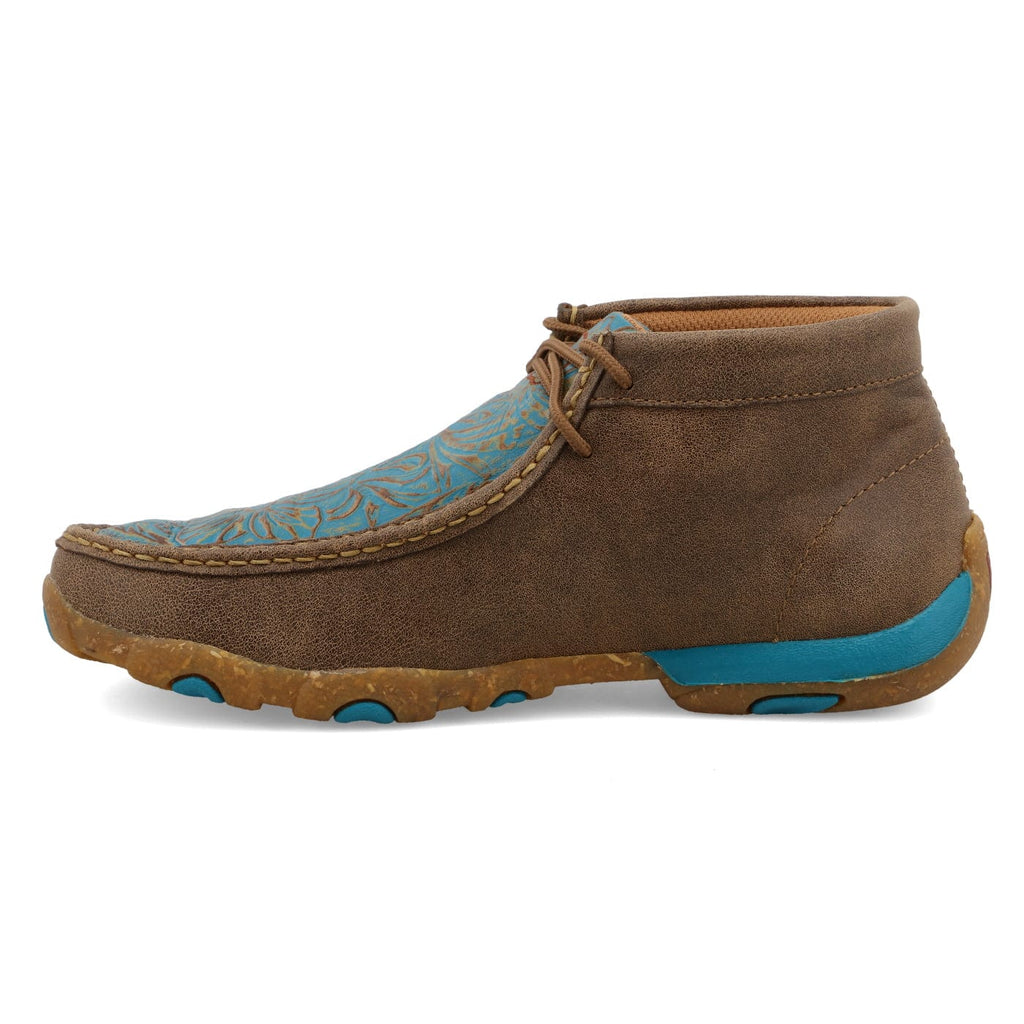 TWISTED X BOOTS Shoes Twisted X Women's Bomber & Turquoise Chukka Driving Moc Shoe WDM0148