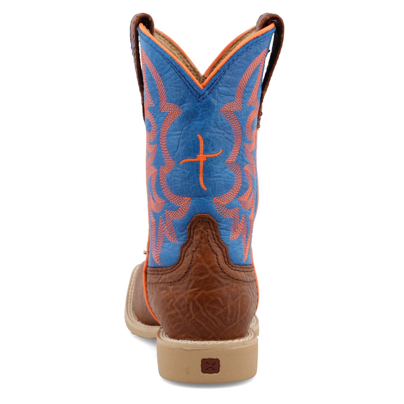 Twisted X Kids Cogc Bullhide & Neon Blue Hooey Western Boot