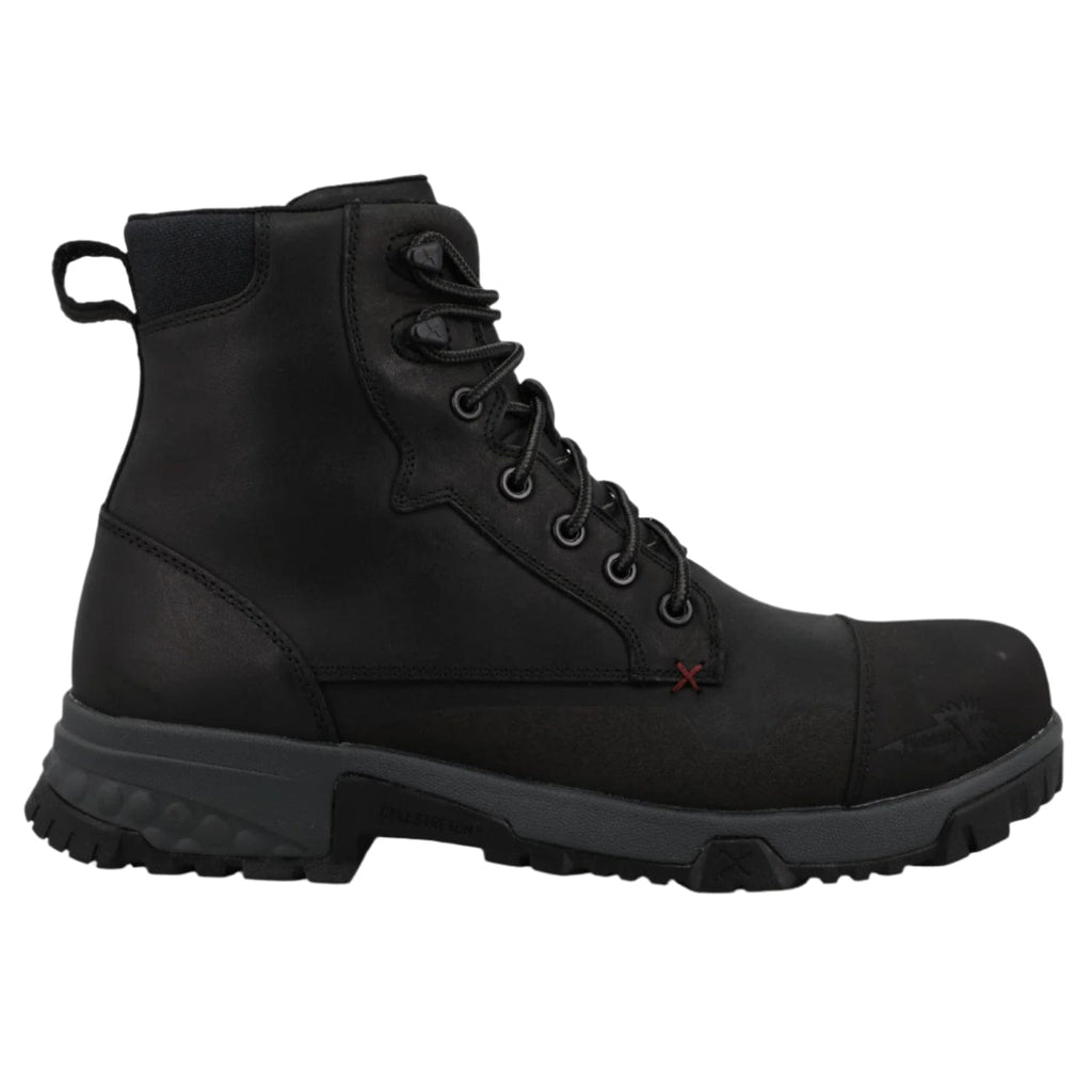 Twisted X Boots Twisted X Men's Black 6" Nano Toe Lace up Work Boot MXCN005
