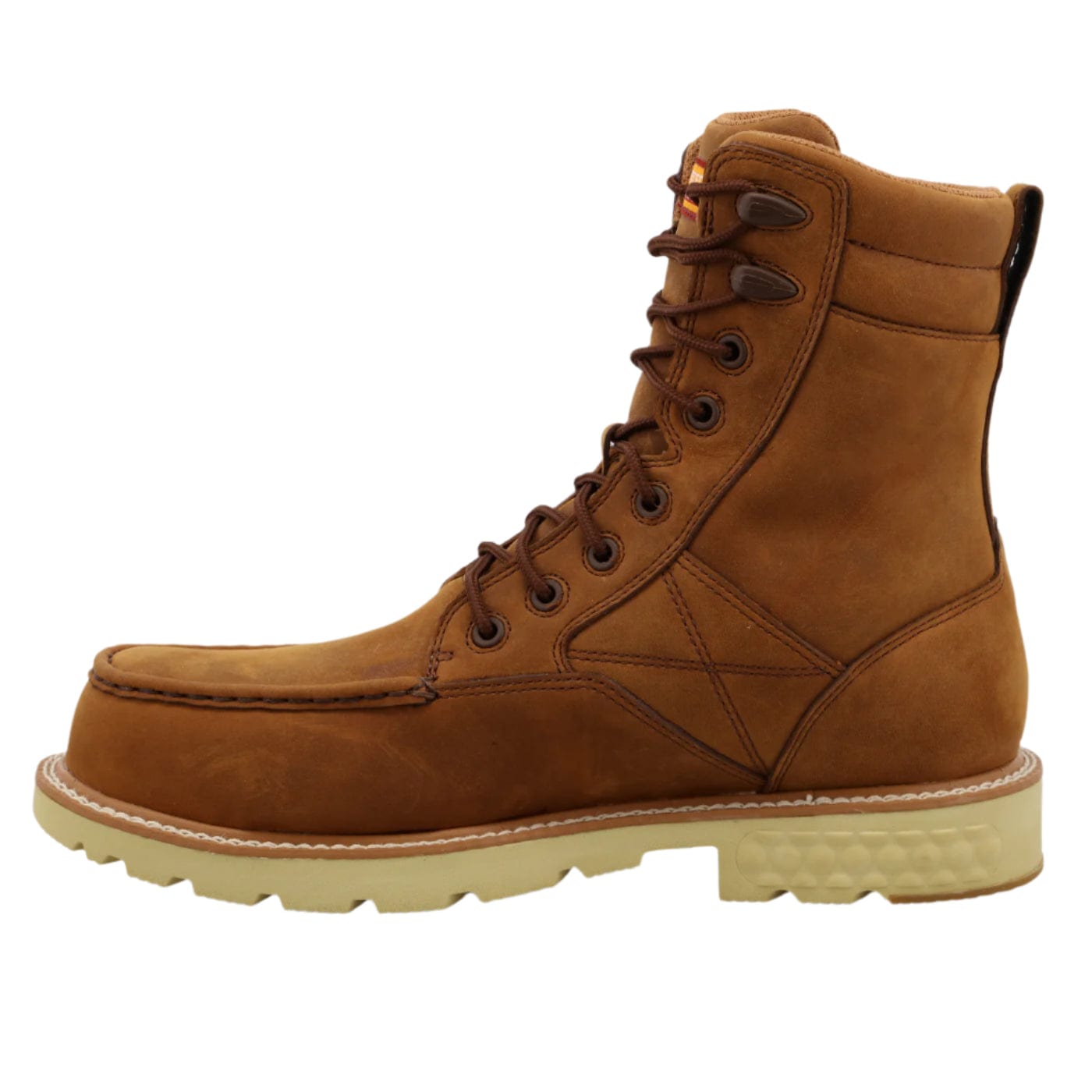 Twisted X Boots Twisted X Men's Distressed Saddle 8" Waterproof Nano Comp Toe Work Boots MXCNW03