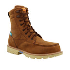 Twisted X Boots Twisted X Men's Distressed Saddle 8" Waterproof Nano Comp Toe Work Boots MXCNW03