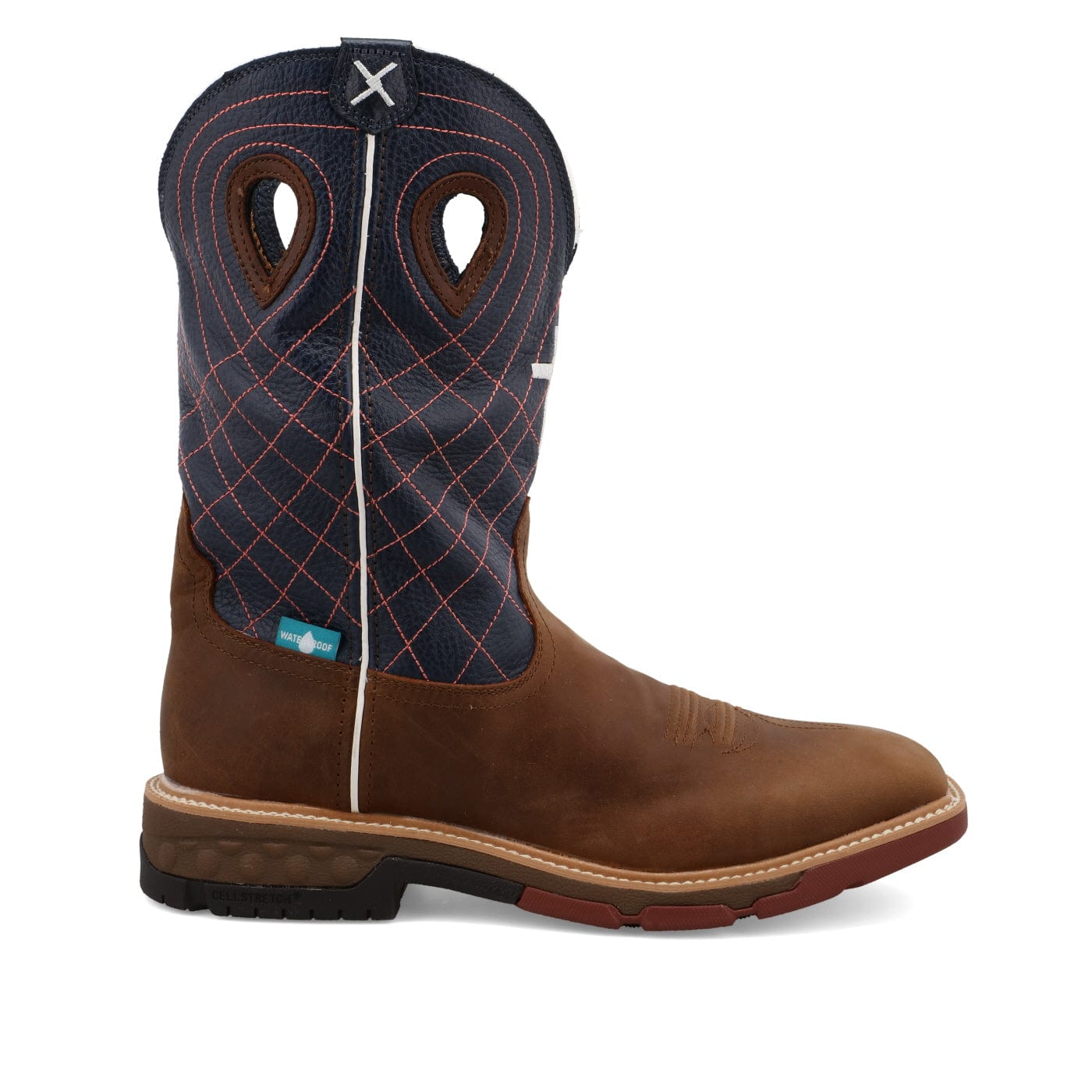 Twisted X Boots Twisted X Men's Mocha & Navy Western Work Boot MXBW001