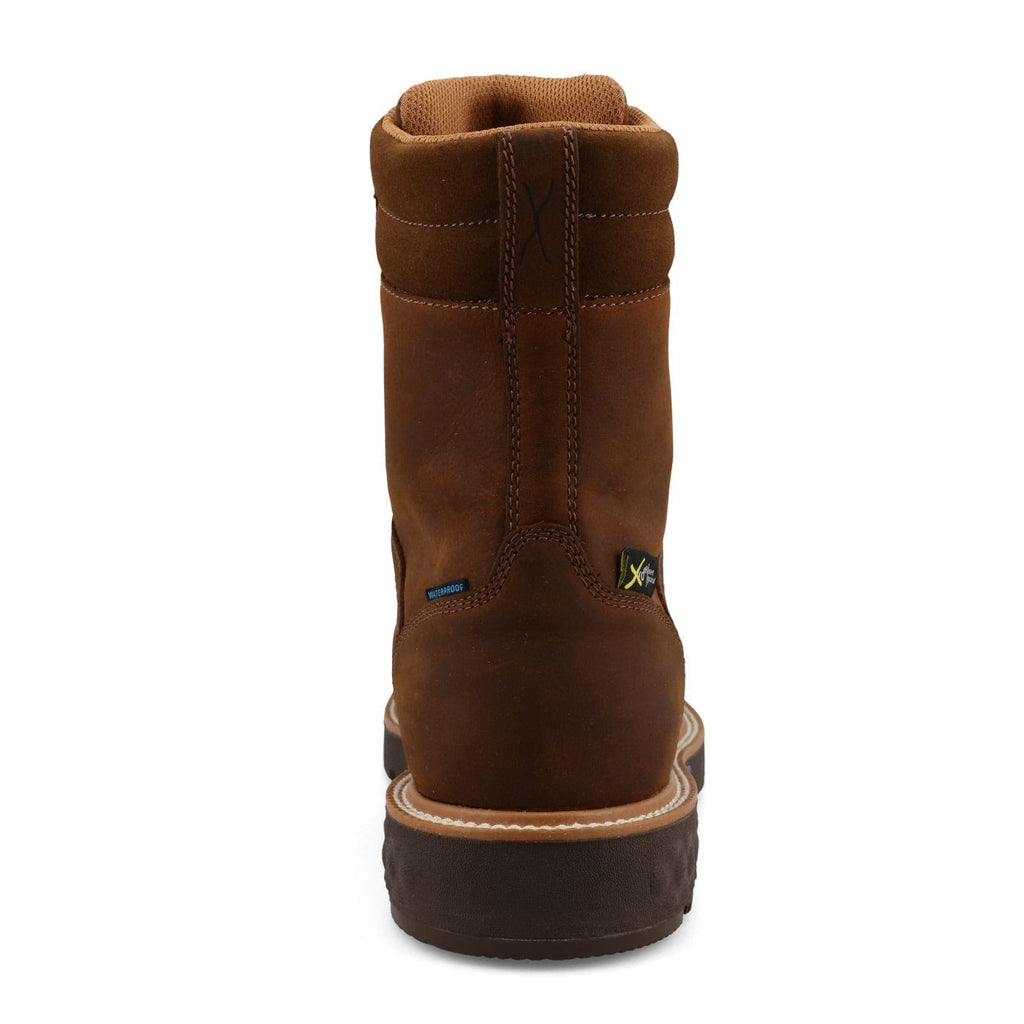 Twisted X Boots Twisted X Men's Toffee 8" Nano Toe Waterproof Work Boots MXCNWM3