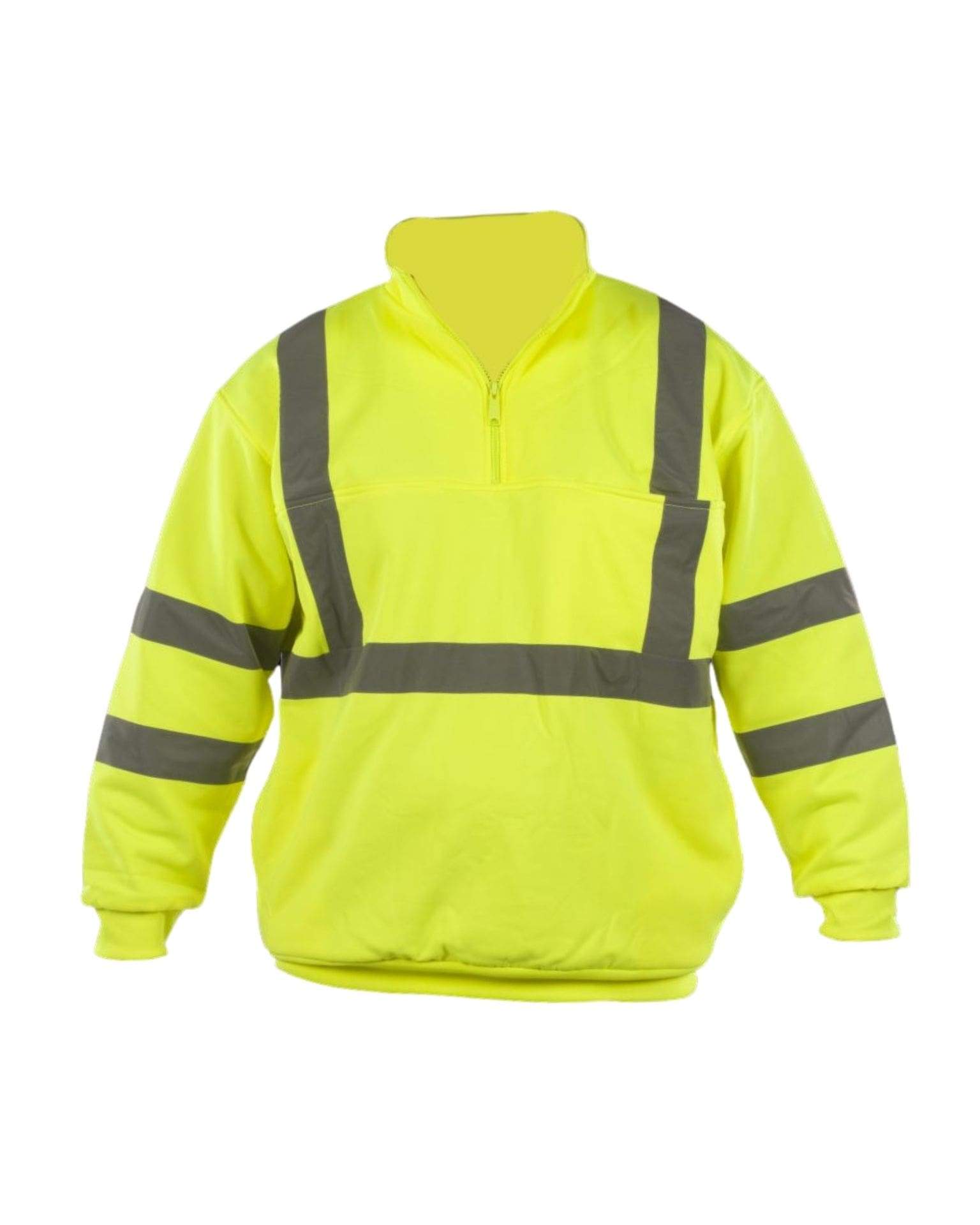 Utility Pro Wear CLEARANCE ITEMS UPA542 HiVis 1/4 ZIP Sweatshirt Solid Yellow