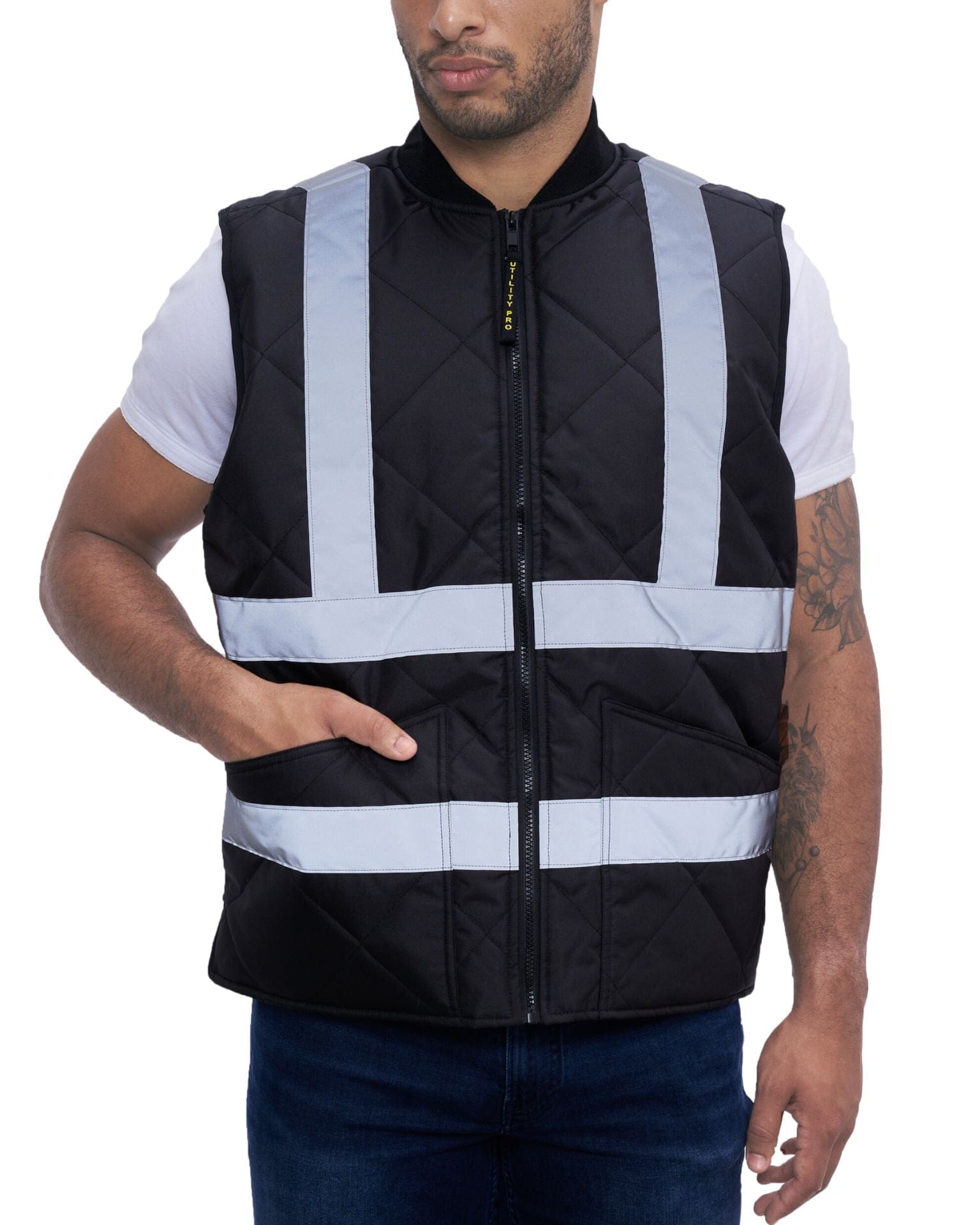 Utility Pro Wear High Visibility Tee & Vest UPA919 Enhanced Vis WarmUP Insulated Safety Vest