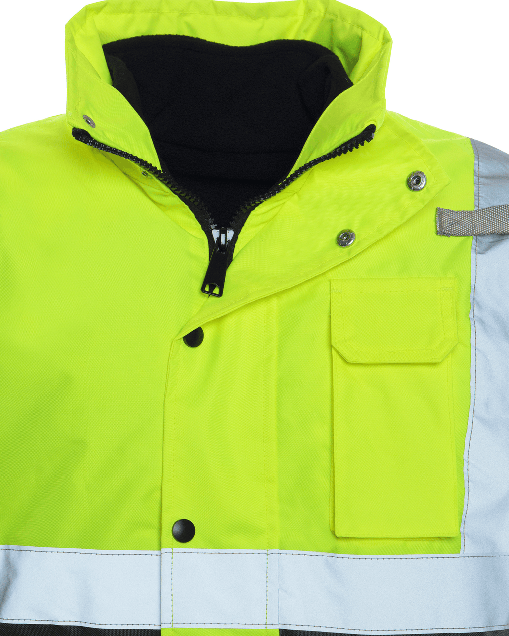 Utility Pro Wear Jacket UHV563 HiVis Bomber Jacket with Removable Fleece & Teflon Fabric Protector - Yellow