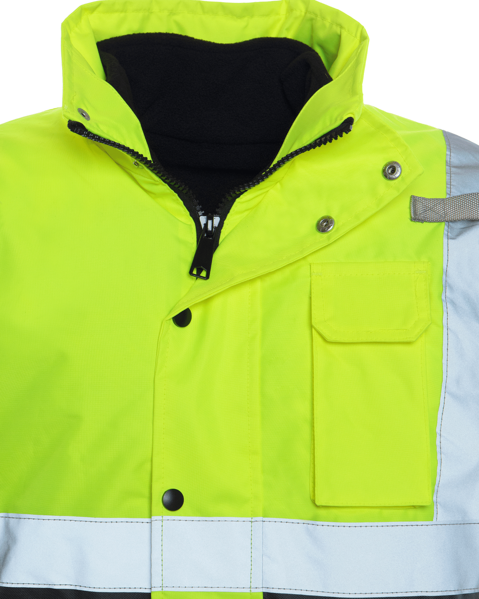 Utility Pro Wear Jacket UHV563 HiVis Bomber Jacket with Removable Fleece & Teflon Fabric Protector - Yellow