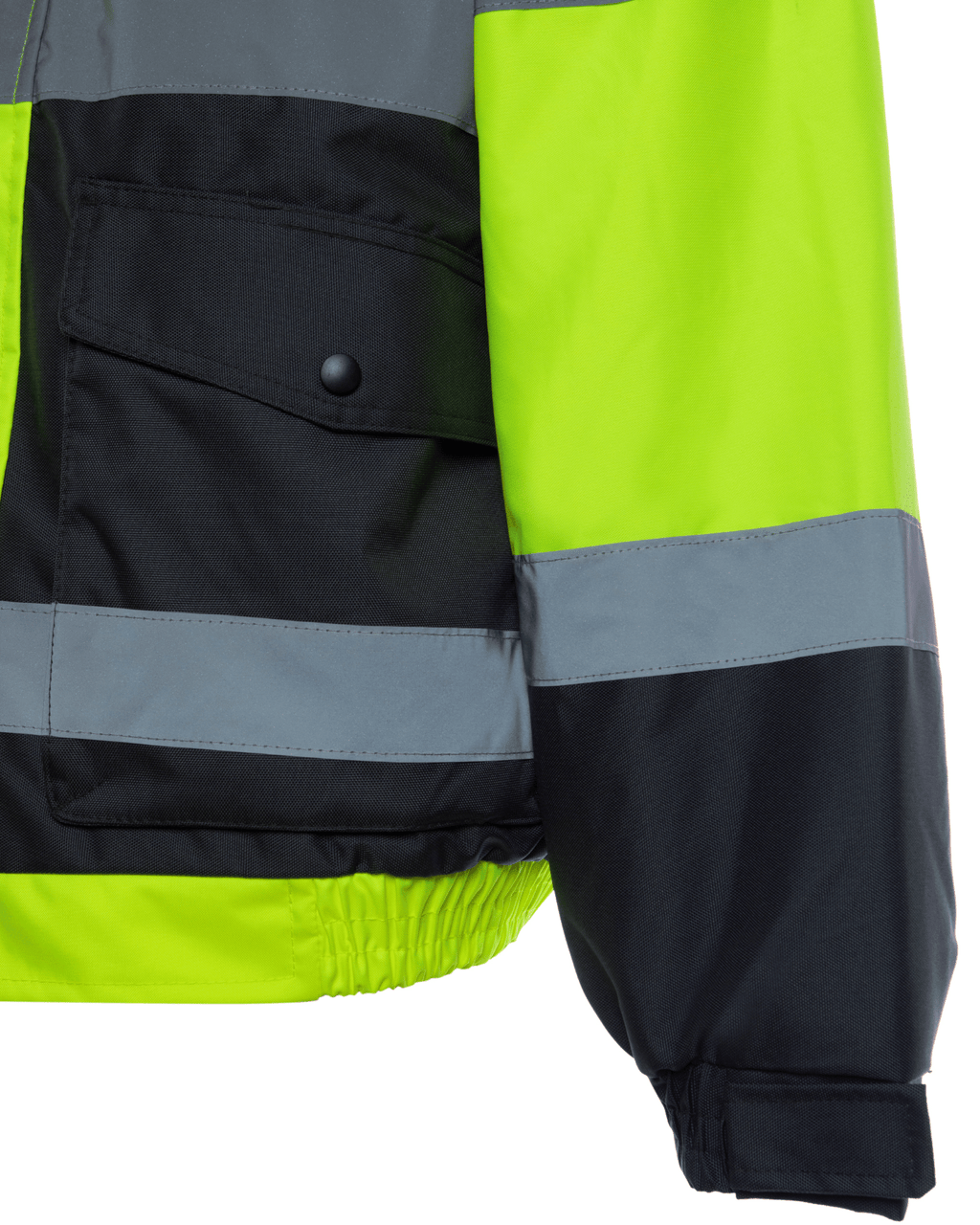 Utility Pro Wear Jacket UHV563 HiVis Bomber Jacket with Removable Fleece & Teflon Fabric Protector - Yellow