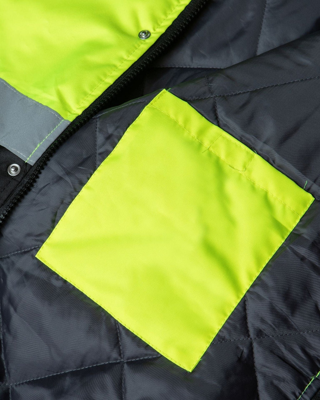 Utility Pro Wear Men's Outerwear UHV562 HiVis Quilt Lined Bomber Jacket