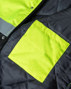 Utility Pro Wear Men's Outerwear UHV562 HiVis Quilt Lined Bomber Jacket