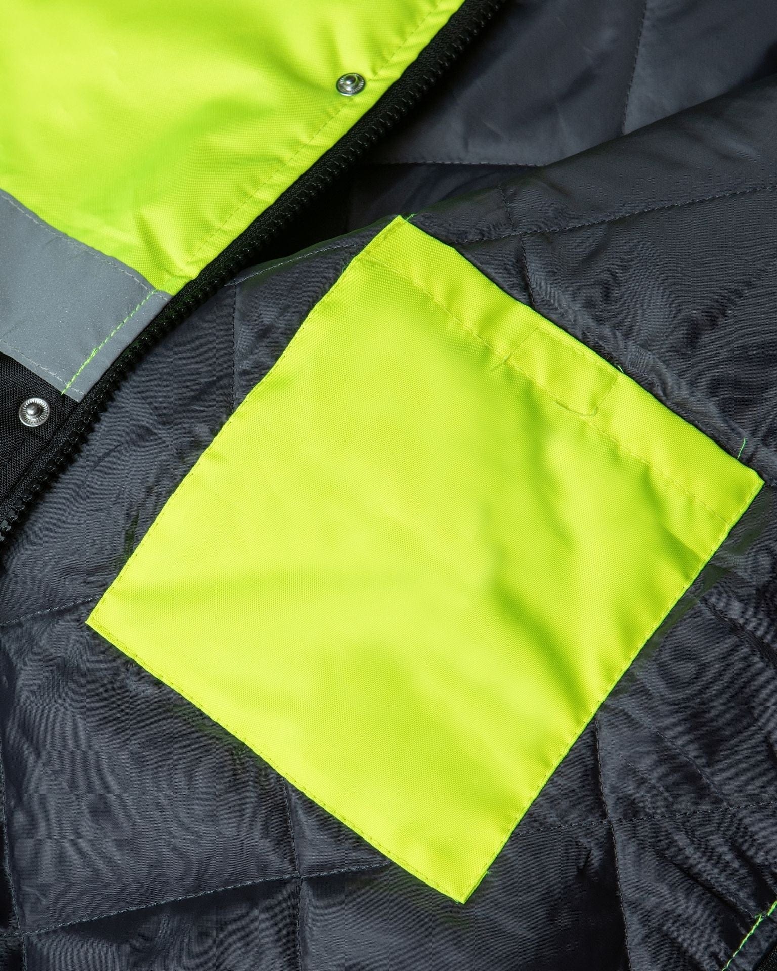 Utility Pro Wear Men's Outerwear UHV562 HiVis Quilt Lined Bomber Jacket