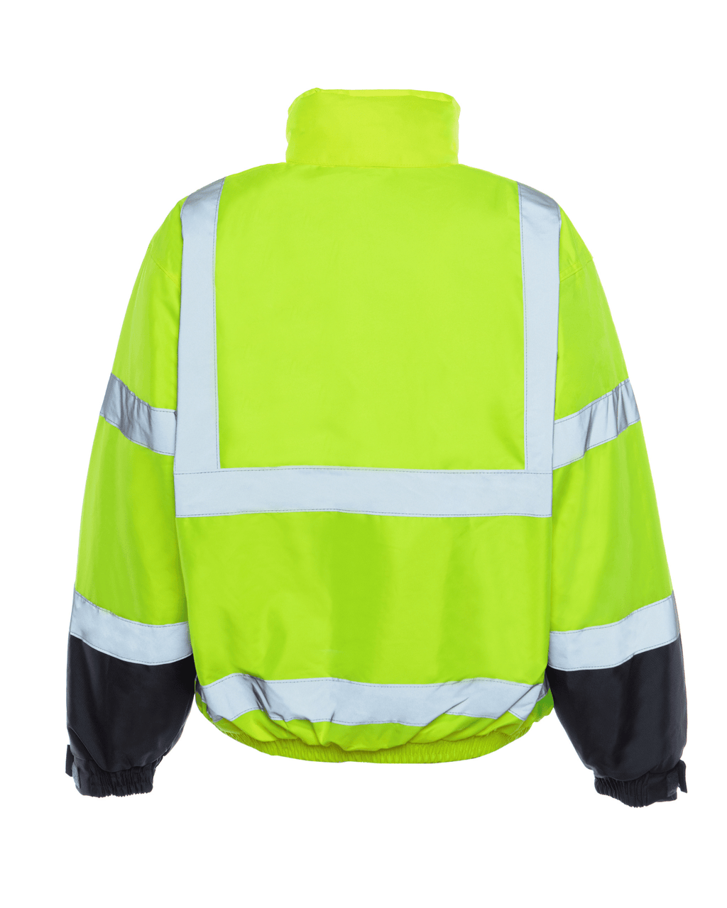 Utility Pro Wear Men's Outerwear UHV563 HiVis Bomber Jacket with Removable Fleece & Teflon Fabric Protector - Yellow