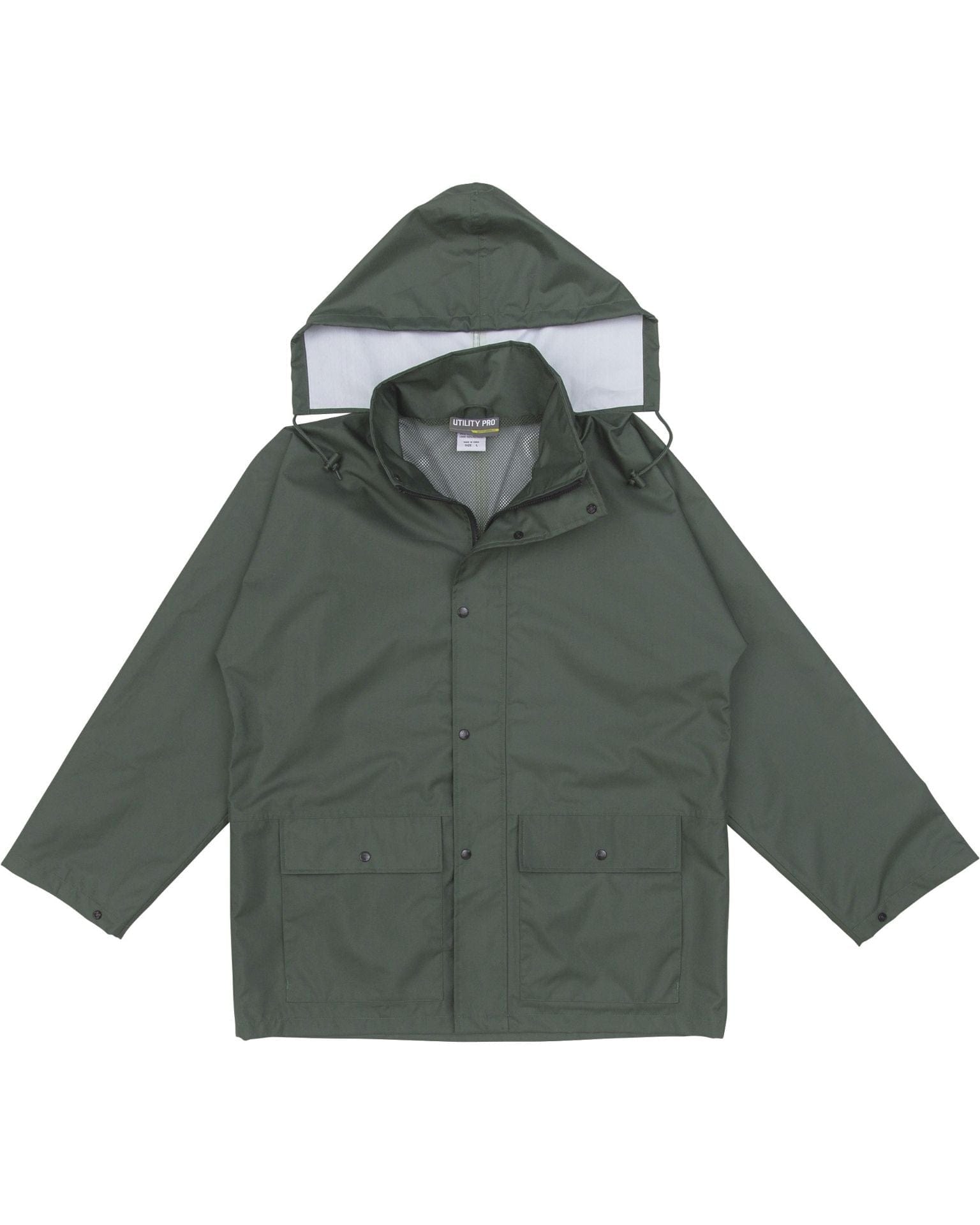 Utility Pro Wear Men's Rainwear UPA892 Men's Rain Jacket - Hunter Green