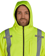 Utility Pro Wear Men's Sweatshirt UHV773 HiVis Microfleece Soft Shell Jacket