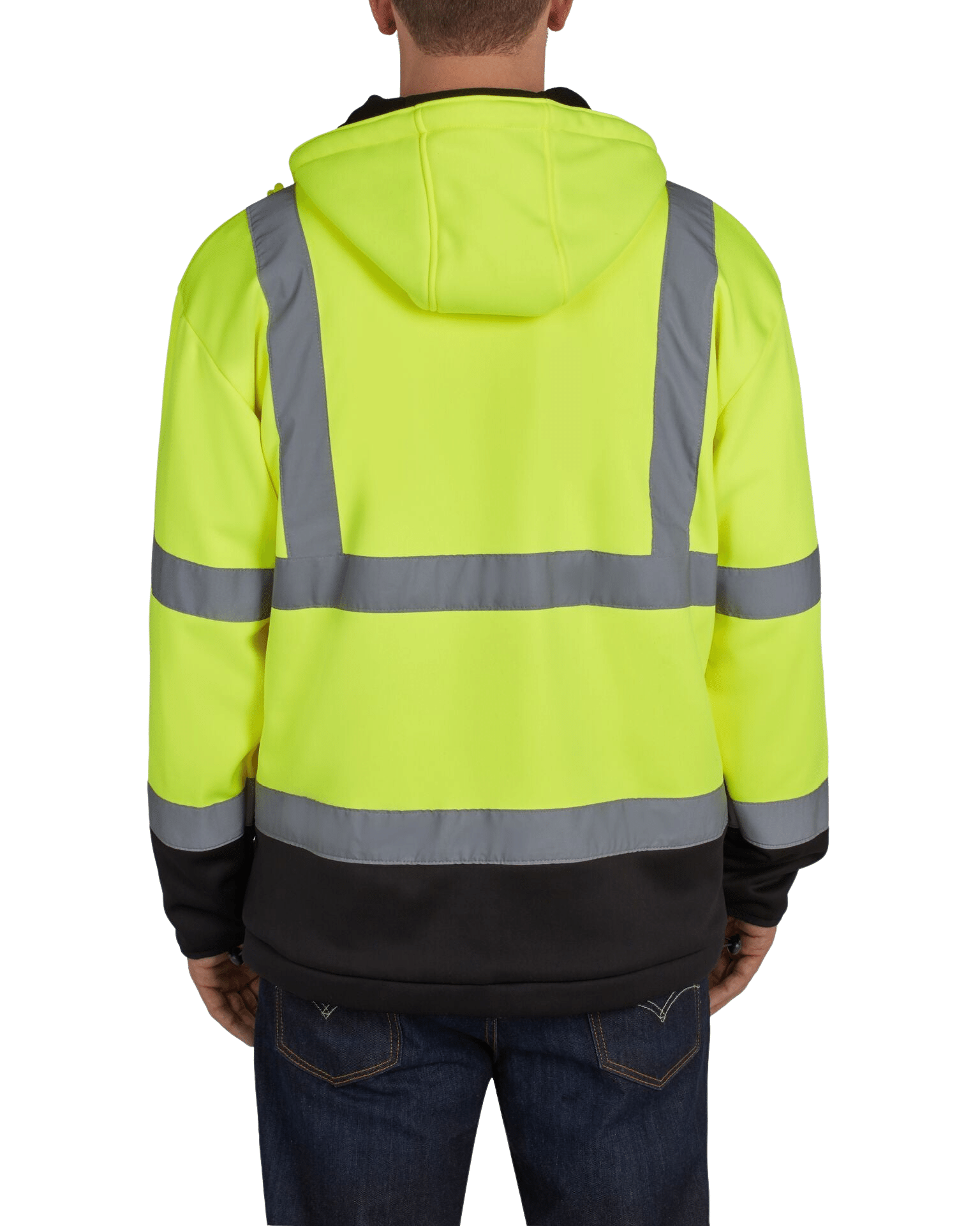 Utility Pro Wear Men's Sweatshirt UHV773 HiVis Microfleece Soft Shell Jacket
