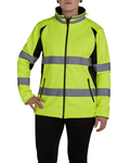 Utility Pro Wear Woman Yellow / S UHV668 HiVis Women's Full Zip Soft Shell Jacket