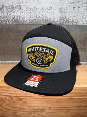 Whitetail Company Hats Whitetail Co. Always Ruttin Richardson 7 Panel Woven Patch