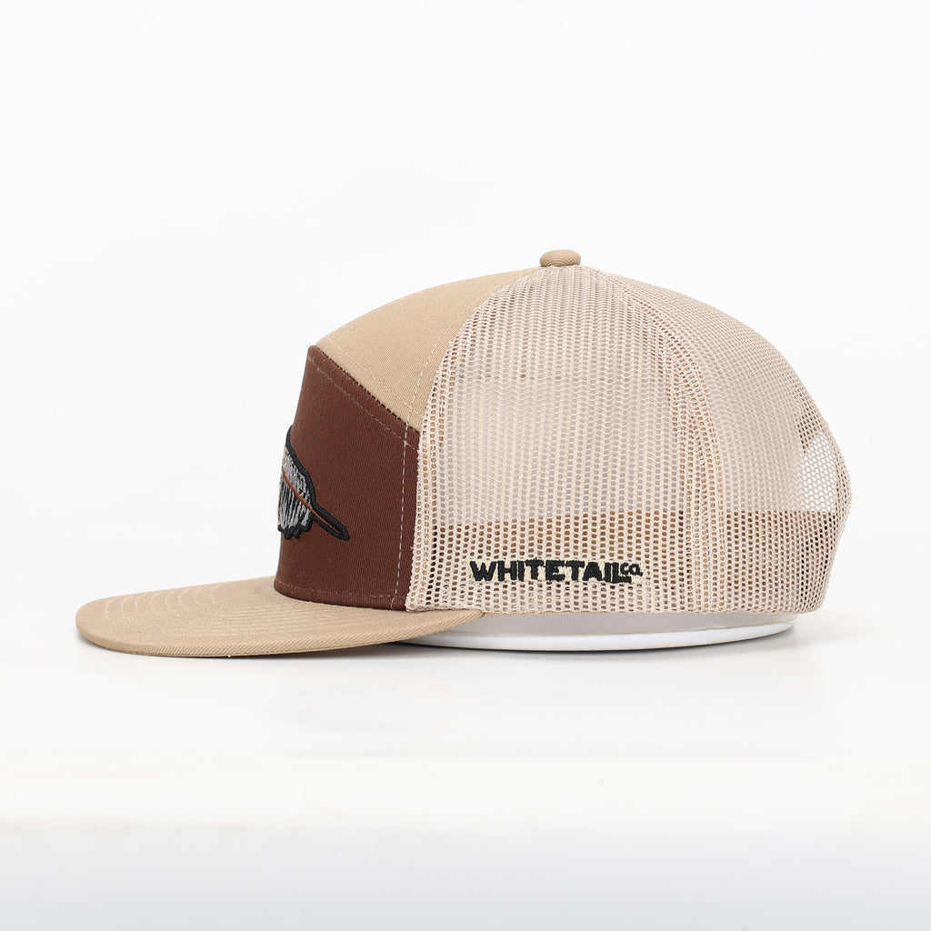 Whitetail Company Hats Whitetail Co. Fallen Feather 7 Panel Khaki