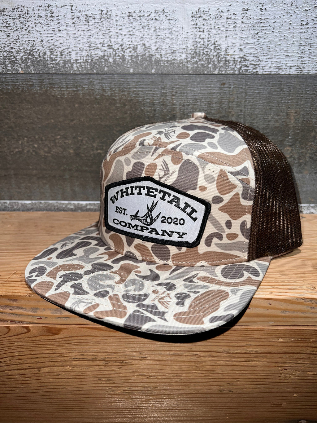 Whitetail Company Hats Whitetail Co. Old Camo 7 Panel Shed Patch