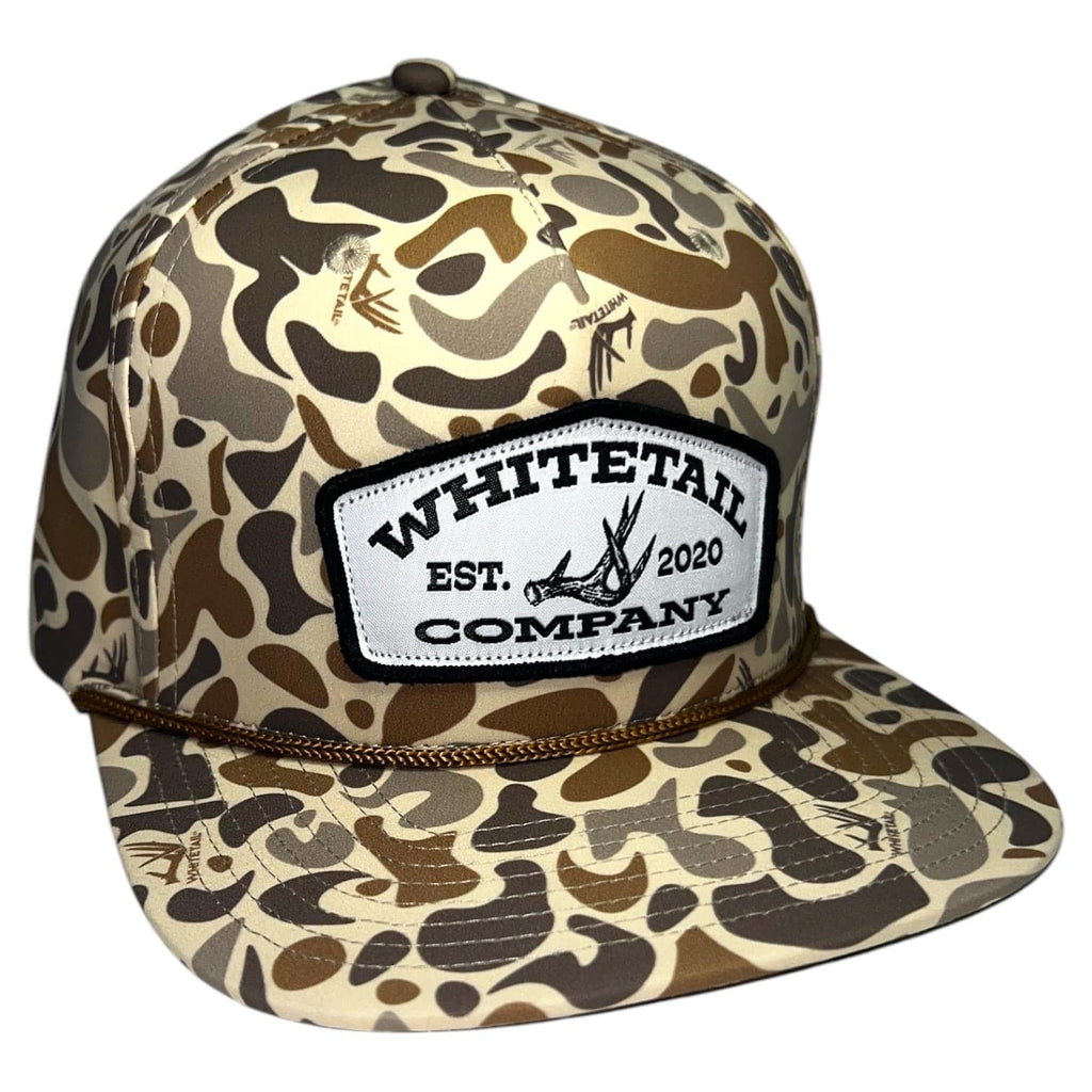 Whitetail Company Hats Whitetail Co. Old Camo Ropy Trucker Structured Shed Patch