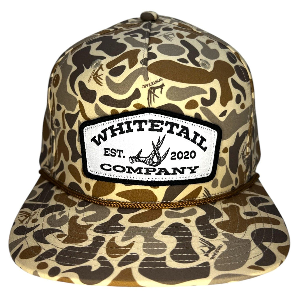 Whitetail Company Hats Whitetail Co. Old Camo Ropy Trucker Structured Shed Patch