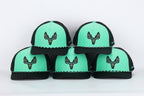 Whitetail Company Hats Whitetail Co. Western Buck Skull Teal Low/Mid Profile Trucker