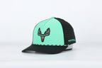 Whitetail Company Hats Whitetail Co. Western Buck Skull Teal Low/Mid Profile Trucker