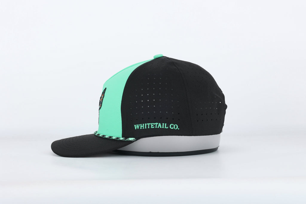 Whitetail Company Hats Whitetail Co. Western Buck Skull Teal Low/Mid Profile Trucker