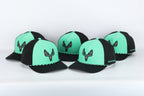 Whitetail Company Hats Whitetail Co. Western Buck Skull Teal Low/Mid Profile Trucker