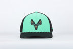 Whitetail Company Hats Whitetail Co. Western Buck Skull Teal Low/Mid Profile Trucker