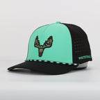 Whitetail Company Hats Whitetail Co. Western Buck Skull Teal Low/Mid Profile Trucker