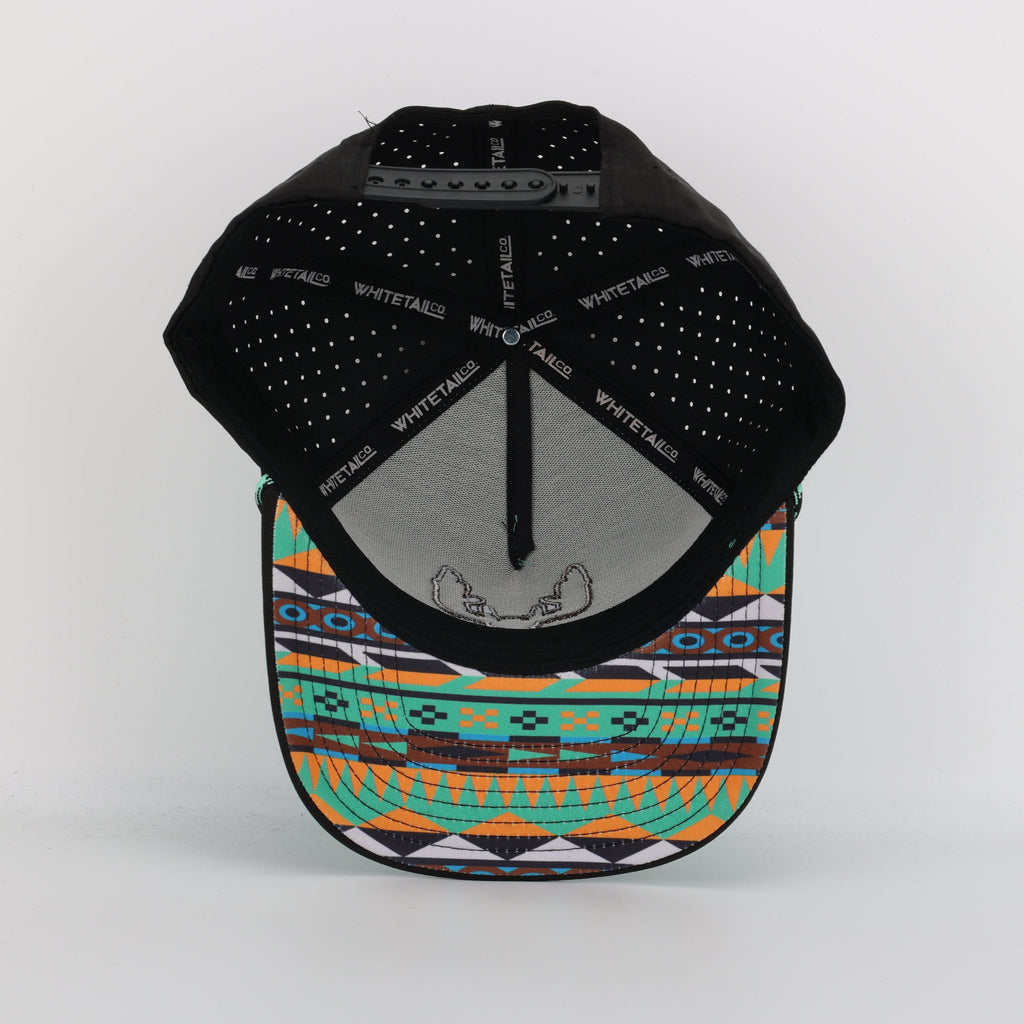 Whitetail Company Hats Whitetail Co. Western Buck Skull Teal Low/Mid Profile Trucker