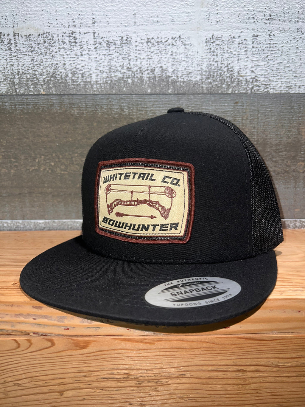Whitetail Company Hats Yupoong 6006 Whitetail Co. Bowhunter Black