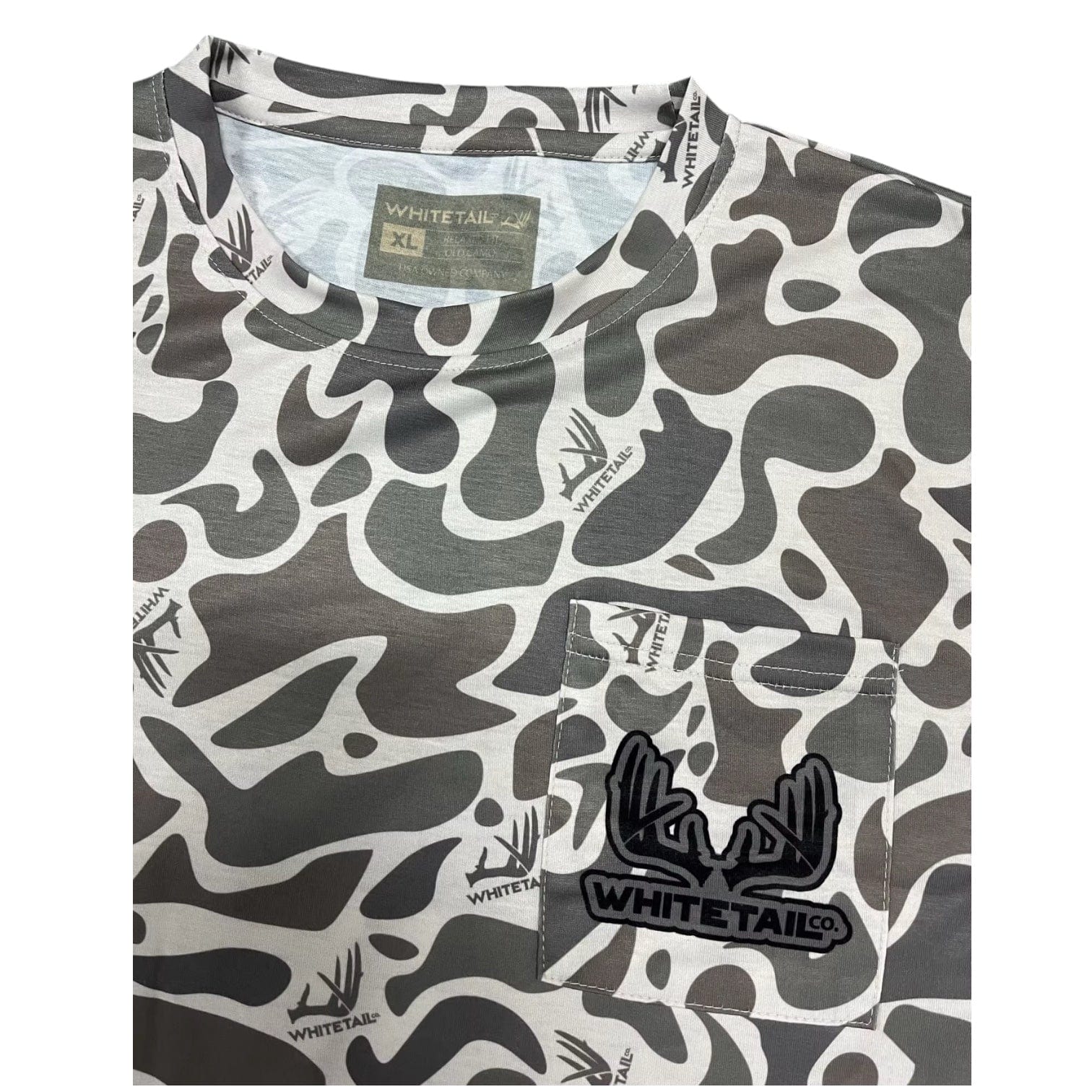 Whitetail Company New Whitetail Co. Old Camo Faded Pocket Tee