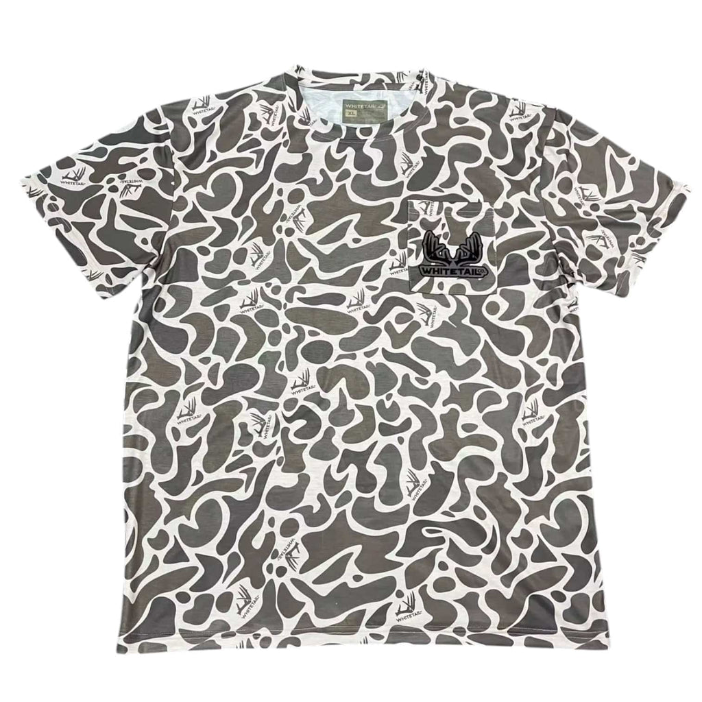 Whitetail Company New Whitetail Co. Old Camo Faded Pocket Tee