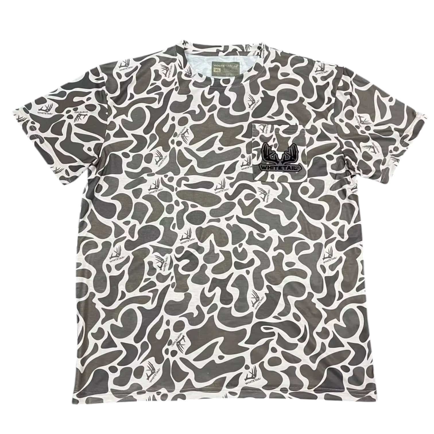 Whitetail Company New Whitetail Co. Old Camo Faded Pocket Tee