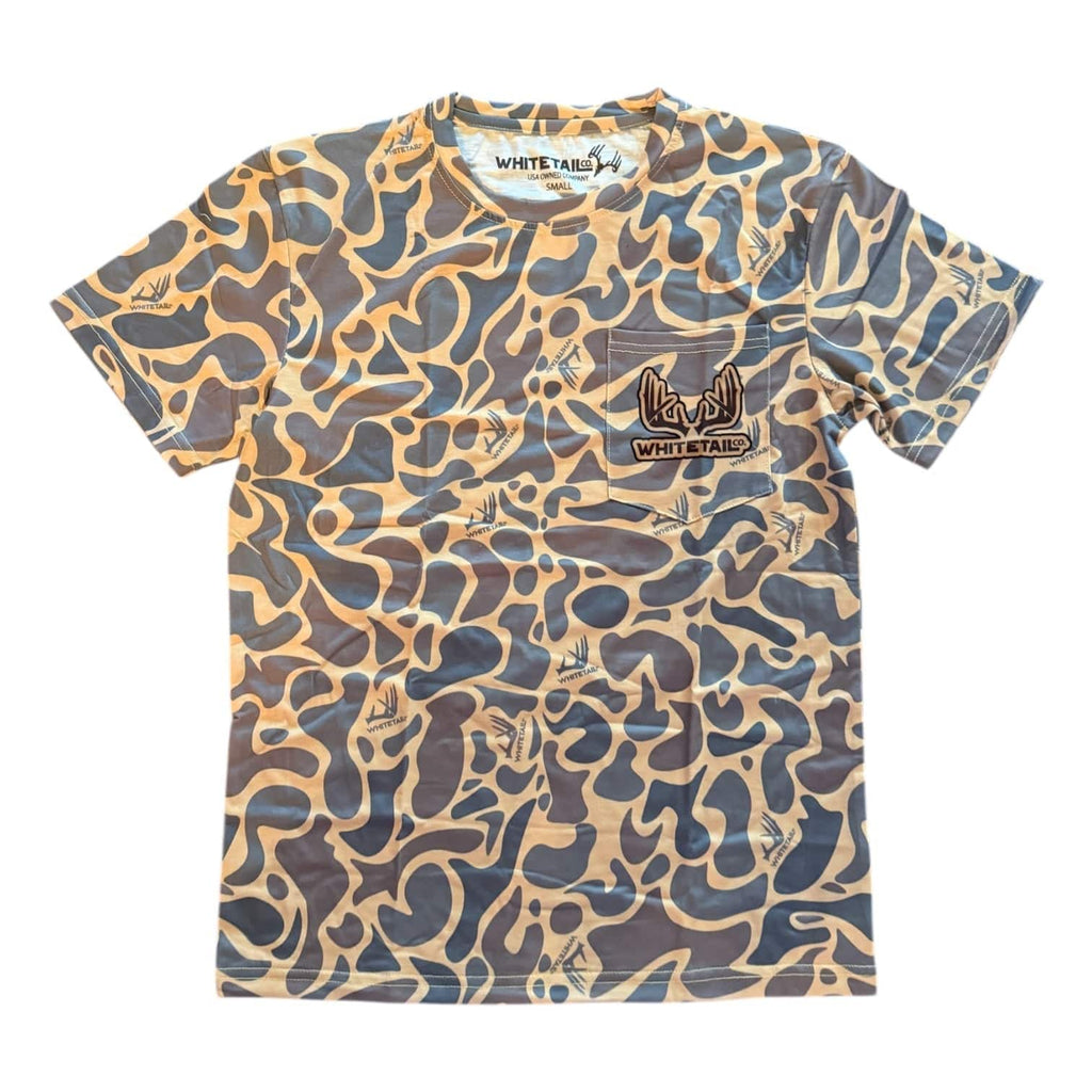 Whitetail Company Shirts Whitetail Co. Old Duck Camo Faded Pocket Tee