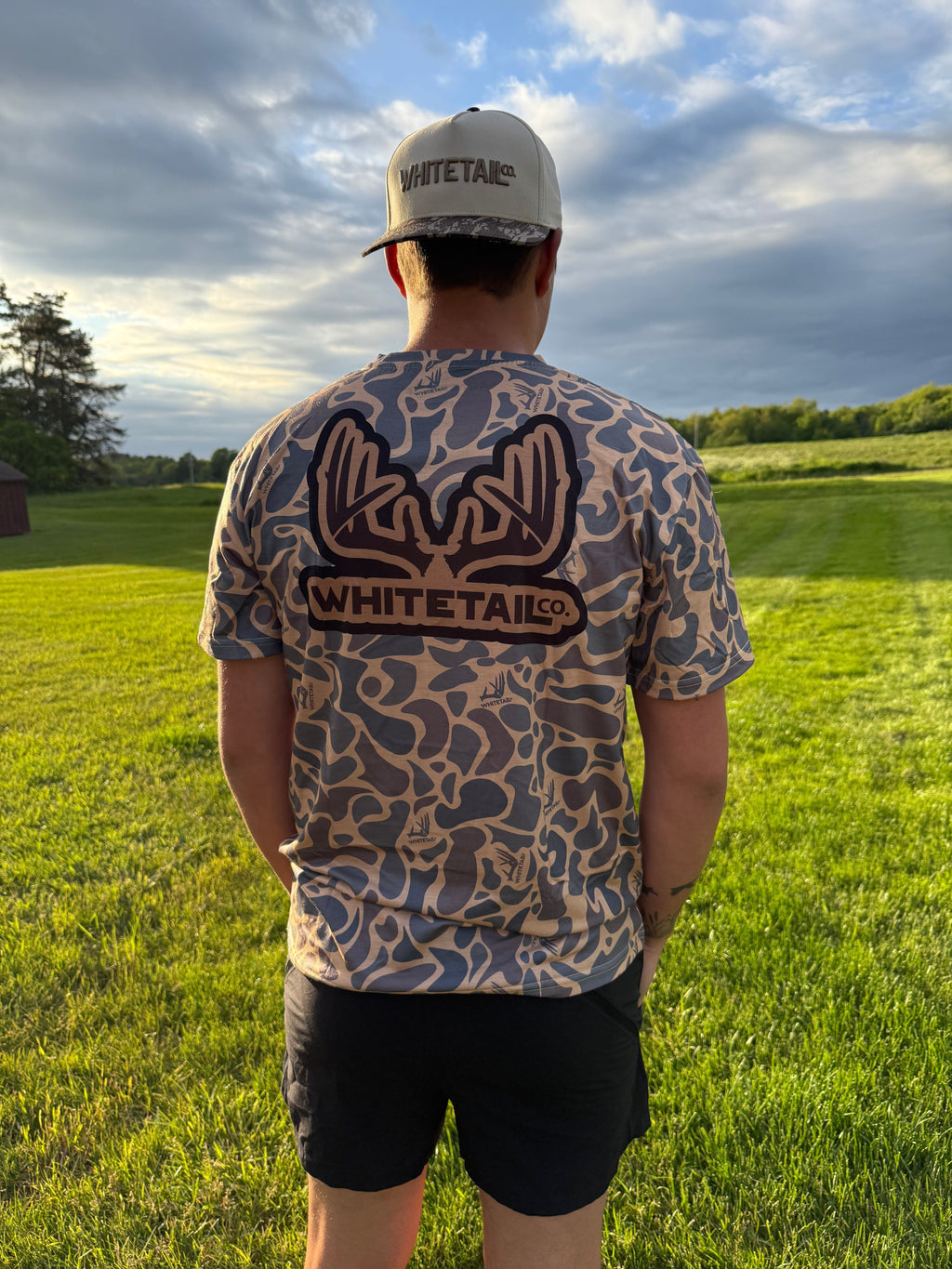 Whitetail Company Shirts Whitetail Co. Old Duck Camo Faded Pocket Tee