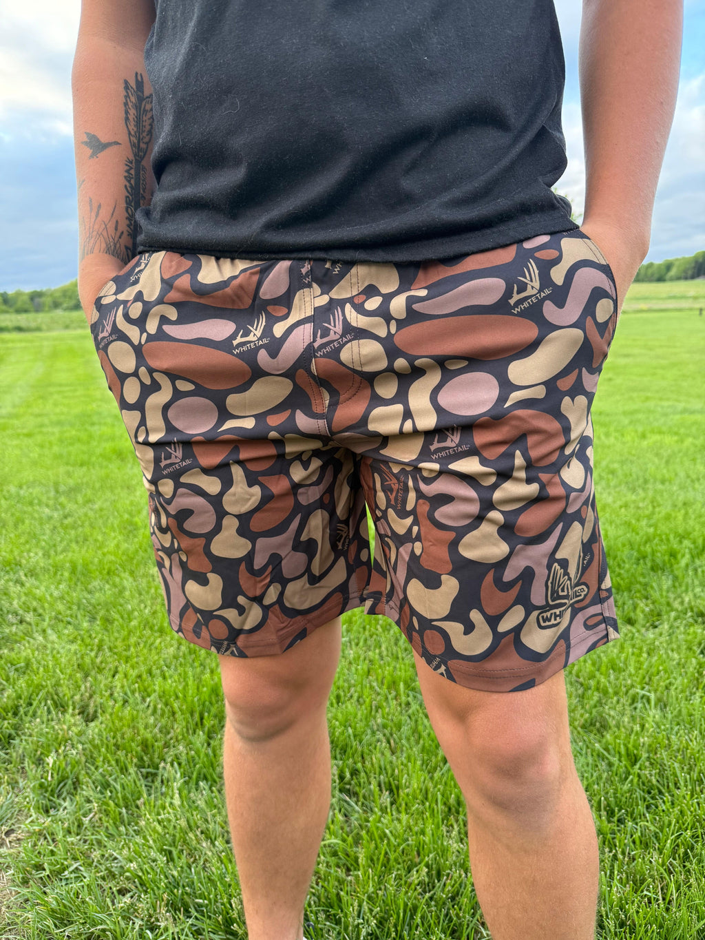 Whitetail Company Shorts Whitetail Co. Hunt Camp Shorts Faded Old Dark Camo