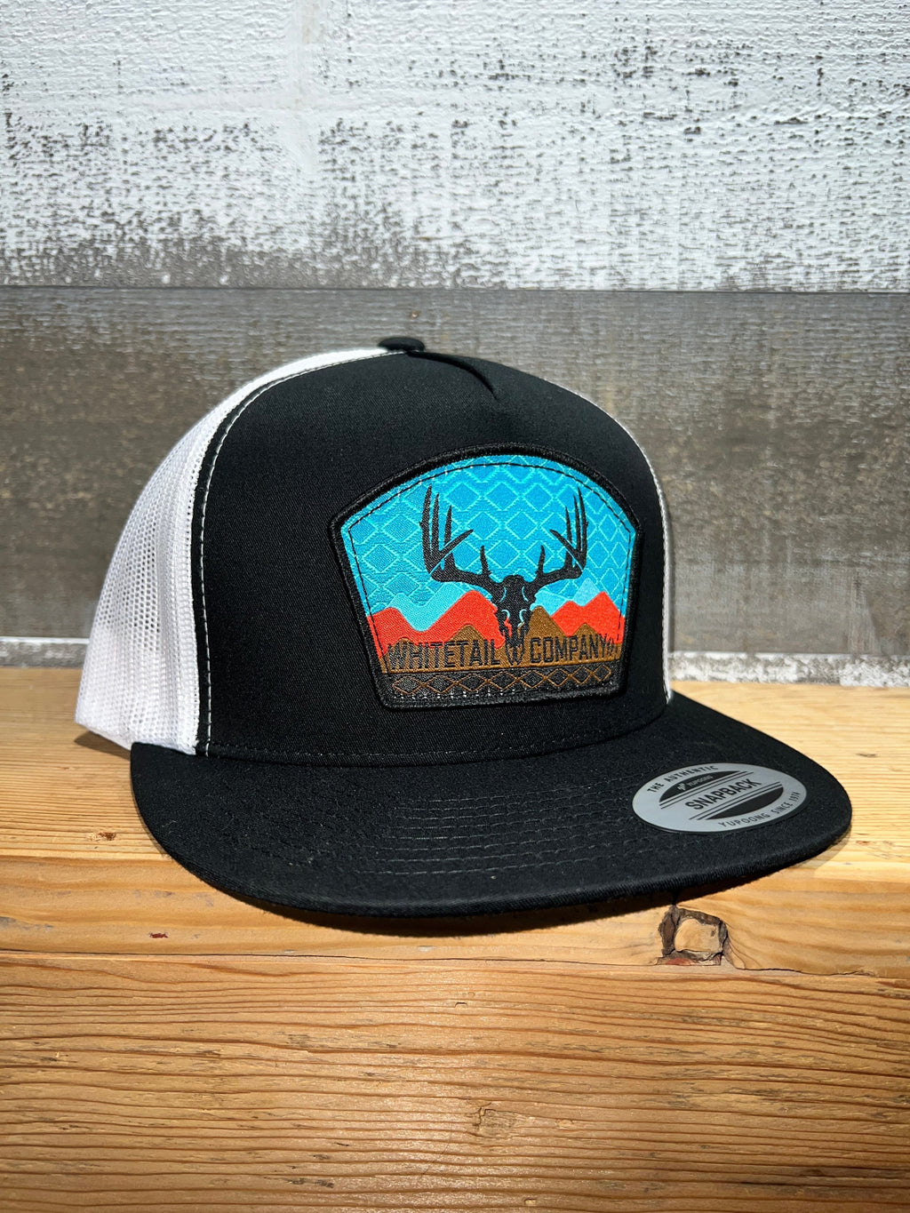 Whitetail Company Whitetail Co. Western Cowboy Yupoong 6006 Black/White