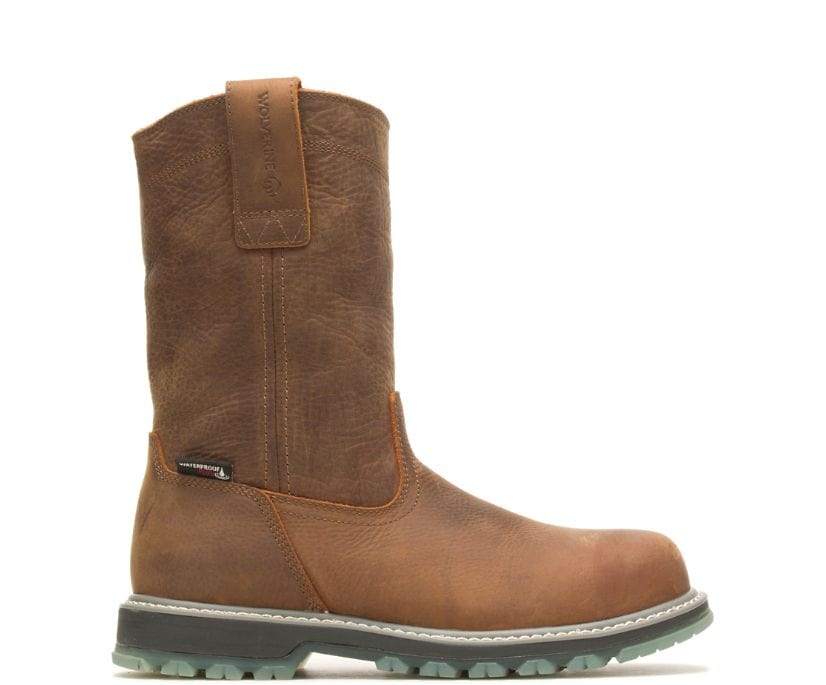 Wolverine Men's Floorhand LX Wellington Sudan Brown Steel Toe Work
