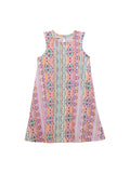 WRANGLER Dresses & Skirts Wrangler Girl's Purple Geometric Western Sleeveless Swing Dress 112364334