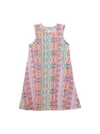 WRANGLER Dresses & Skirts Wrangler Girl's Purple Geometric Western Sleeveless Swing Dress 112364334