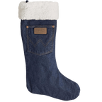 WRANGLER JEANS Accessories Wrangler Denim Sherpa Holiday Stocking 101WRCHSP