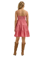 WRANGLER JEANS Dresses & Skirts Wrangler Women's Red Strappy Tiered Dress 112365032