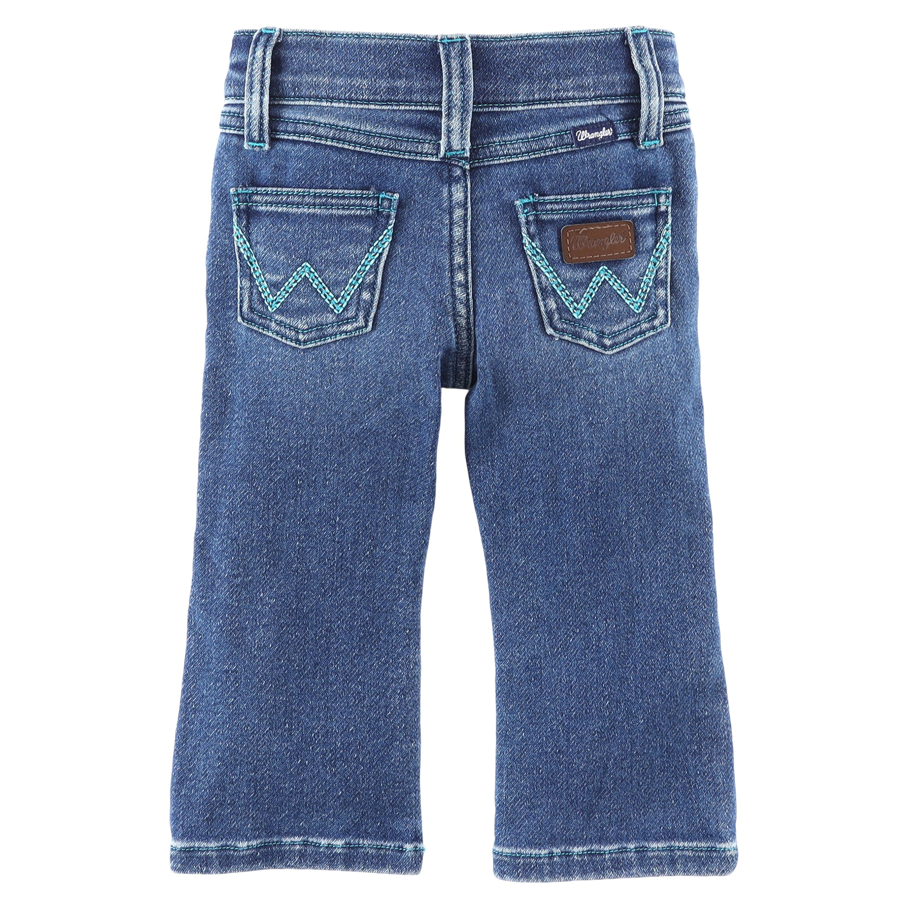 Wrangler Little Girls Stitched Pocket Melanie Bootcut Jeans