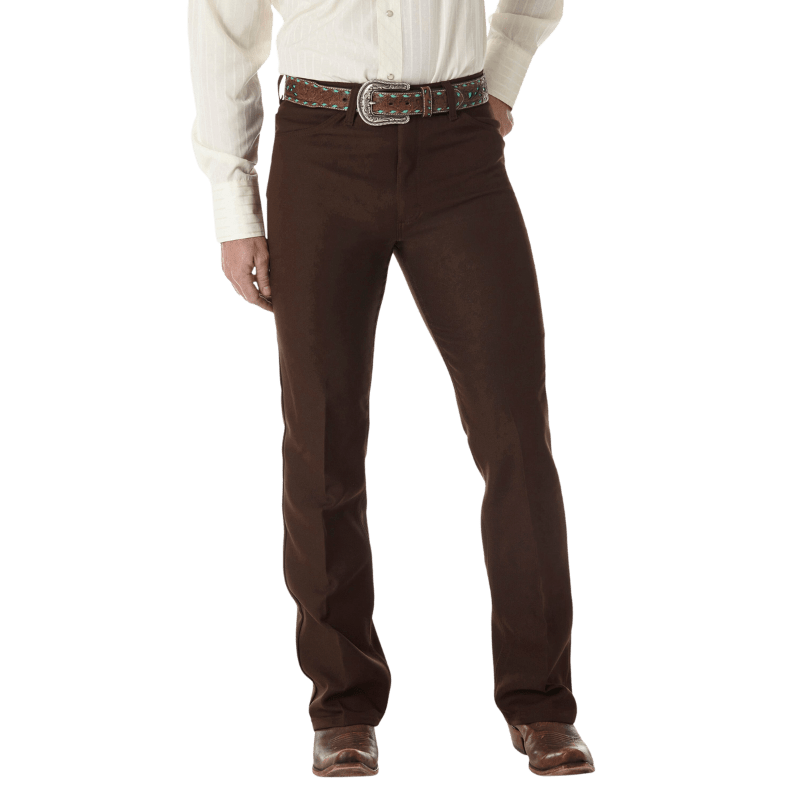 WRANGLER JEANS Jeans Wrangler Men's Wrancher® Brown Dress Jeans 00082BN