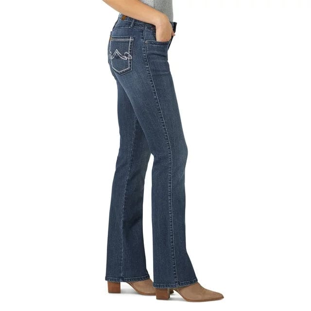 WRANGLER JEANS Jeans Wrangler Women's Aura Mid Rise Straight Leg Bootcut Jeans 10WUT74HN